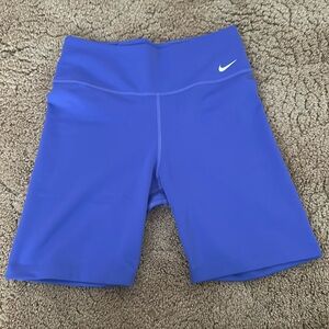 Purplish blue Nike biker shorts. Size M